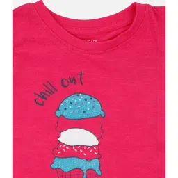 Bodycare Kids Fuchsia Printed T-Shirt image 3