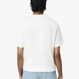 Lacoste White Classic Fit Printed T-Shirt image 2