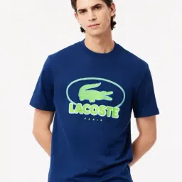Lacoste Blue Classic Fit Printed T-Shirt-picture-47
