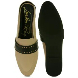 London Rag Women's Walkout Taupe Mule Shoes image 3