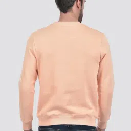 Numero Uno Peach Regular Fit Logo Printed Sweatshirt image 2
