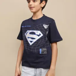 Kidsville Spiderman Printed Regular Fit Tshirt For Boys image 3