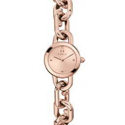 Furla Women Rose Gold-Toned Printed Dial & Rose Gold Toned Stainless Steel Bracelet Style Straps Analogue Watch-picture-37