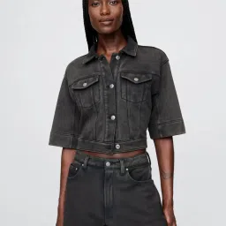 GAP Black Regular Fit Jacket image 1