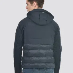 U.S. Polo Assn. Navy Blue Polyester Solid Regular Fit Jacket image 2