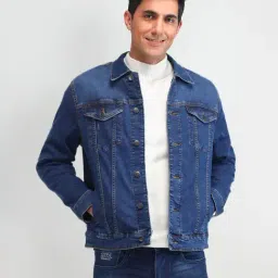 U.S. Polo Assn. Denim Co. Blue Cotton Regular Fit Denim Jacket image 4