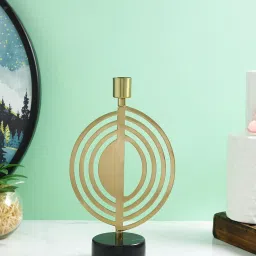 Tayhaa Gold Others Abstract Candle Holder image 1