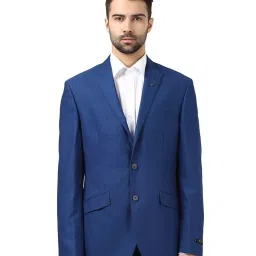 Raymond Blue Regular Fit Wool Blazer image 1