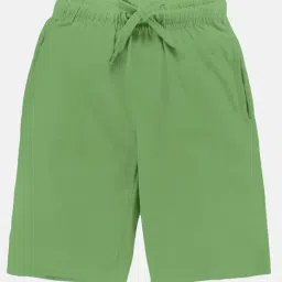 Kiddopanti Kids Green Solid Shorts-picture-25