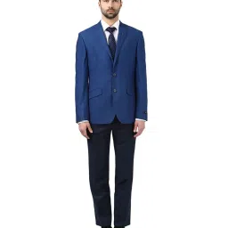 Raymond Blue Regular Fit Wool Blazer image 5