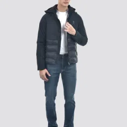 U.S. Polo Assn. Navy Blue Polyester Solid Regular Fit Jacket image 5