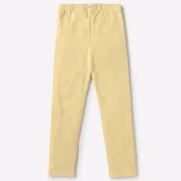 GAP Girls Yellow Cotton Solid Leggings-image-29