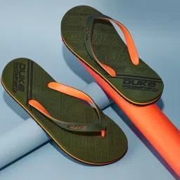 Duke Men's Olive Flip Flops image 1