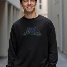 Bewakoof Black Cotton Relaxed Fit T-Shirt-image-86