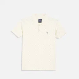 Allen Solly Boys White Cotton Printed T-shirt image 1