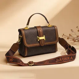Diva Dale Women Textured Structured Satchel Bag-image-97