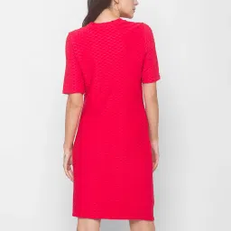 Globus Pink Self Design Above Knee Dress image 2