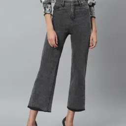 Kotty Grey Flared Fit High Rise Jeans-picture-24