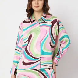 Vero Moda Multicolor Printed Shirt-image-31