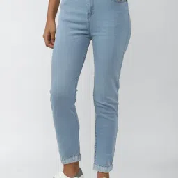FOREVER 21 WOMEN HIGH WAIST JOGGER FIT ANKLE LENGTH JEANS-image-53