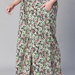 Oxolloxo Multicolor Floral Print Regular Fit Mid Rise Palazzos image 3