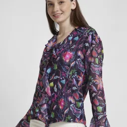 Spykar Multicolor Floral Print Shirt image 3