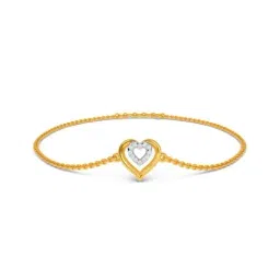 Kisna Diamond & Gold Jewellery Heart Centric 18k Gold & Diamond Bracelet for Women-picture-45