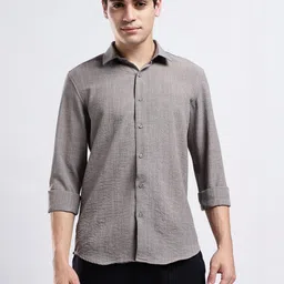 NEVER NEUD Men Classic Slim Fit Casual Shirt image 4