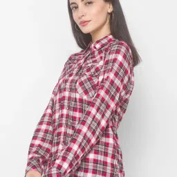 Globus Red & Brown Checks Shirt image 3