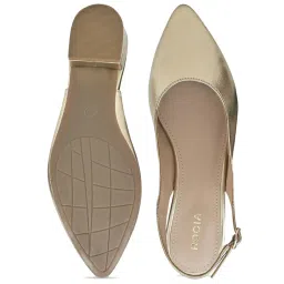 Rocia by Regal Women's Gold Back Strap Sandals image 3