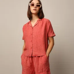 Only Red Regular Fit Shirt image 1