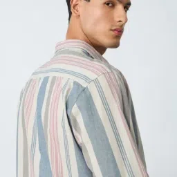 The Souled Store Multi Regular Fit Striped Shirt image 2