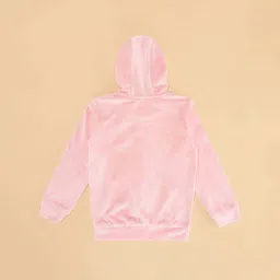 Pantaloons Junior Kids Baby Pink Regular Fit Full Sleeves Sweatshirt image 3