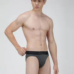 Zoiro Steal Grey Regular Fit Briefs image 3