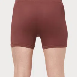 Zoiro Bitter Chocolate & Dark Blue Cotton Regular Fit Trunks - Pack Of 2 image 3