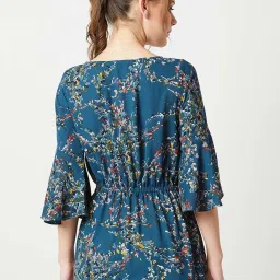 Miss Chase Teal Printed Top image 3