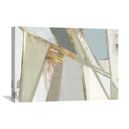 ARTE'VENUE Warm Geometric Multicolor Canvas Wall Art - Set of 1 (14 X 9 inch) image 2