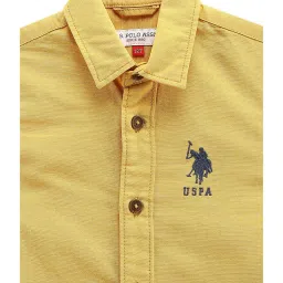U.S. Polo Assn. Kids Yellow Solid Shirt image 3