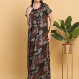 Sweet Dreams Multicolor Cotton Printed Nighty image 1