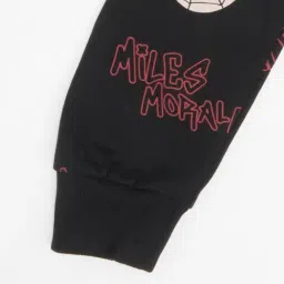 Pantaloons Junior Boys Jet Black Printed Sweatshirt image 4