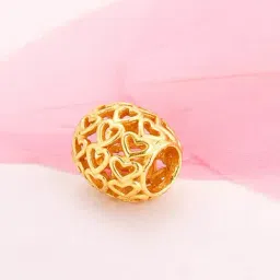 GIVA 925 Sterling Silver Golden Heart To Heart Charm For Women-image-83