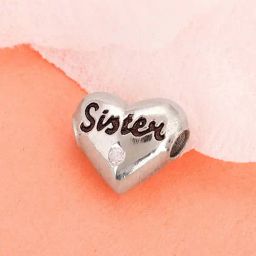 GIVA 925 Sterling Silver Sis You Are The Best Charm For Women-picture-19
