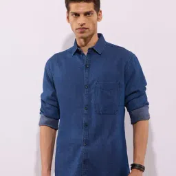 Hoversoul Blue 100% Cotton Shirt-picture-28