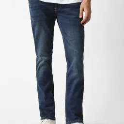 Van Heusen Navy Slim Fit Jeans image 1