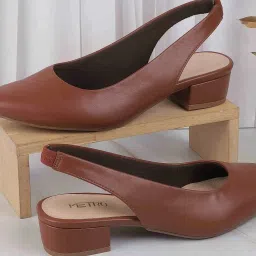 Metro Women's Tan Sling Back Sandals image 1