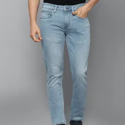 Louis Philippe Jeans Light Blue Slim Fit Lightly Washed Jeans image 1