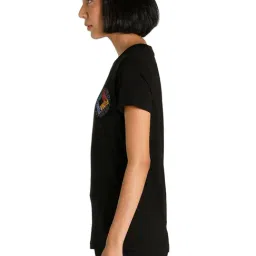 Puma Black Cotton Printed T-Shirt image 3