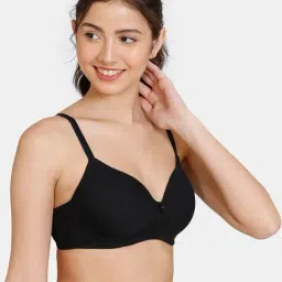 Zivame Black Half Coverage Wireless Bra image 3