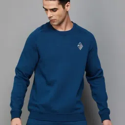 KAPPA Teal Regular Fit Sweatshirt-image-1