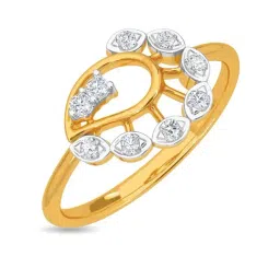 Kisna Diamond & Gold Jewellery Demi 14k (585) Diamond & Gold Ring For Women-image-94